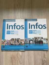 Infos 1A+ 1B komplet - komplet - podręczniki z ćwiczeniami + MP3 CD