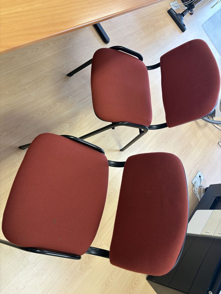 Mesa escritório 2m + 4 cadeiras