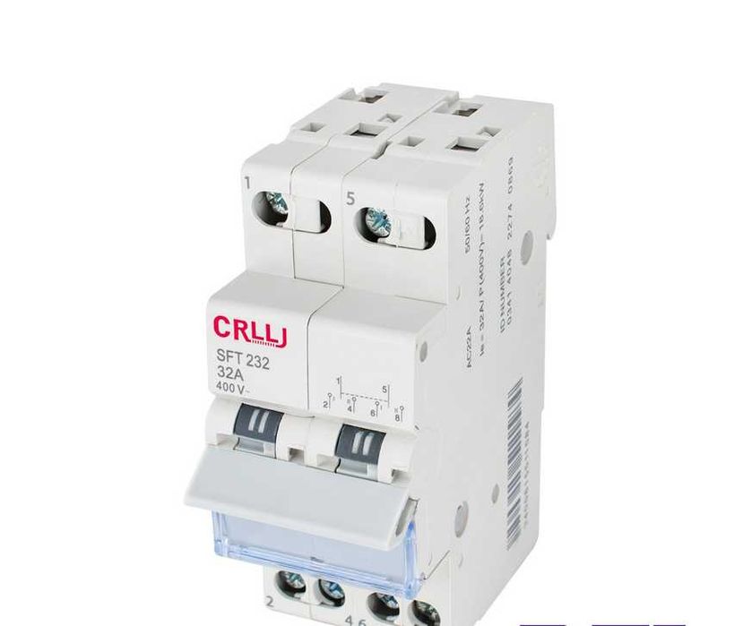 Перемикач напруги 2-0-1, 2P, 32A, 7kW, 50Hz