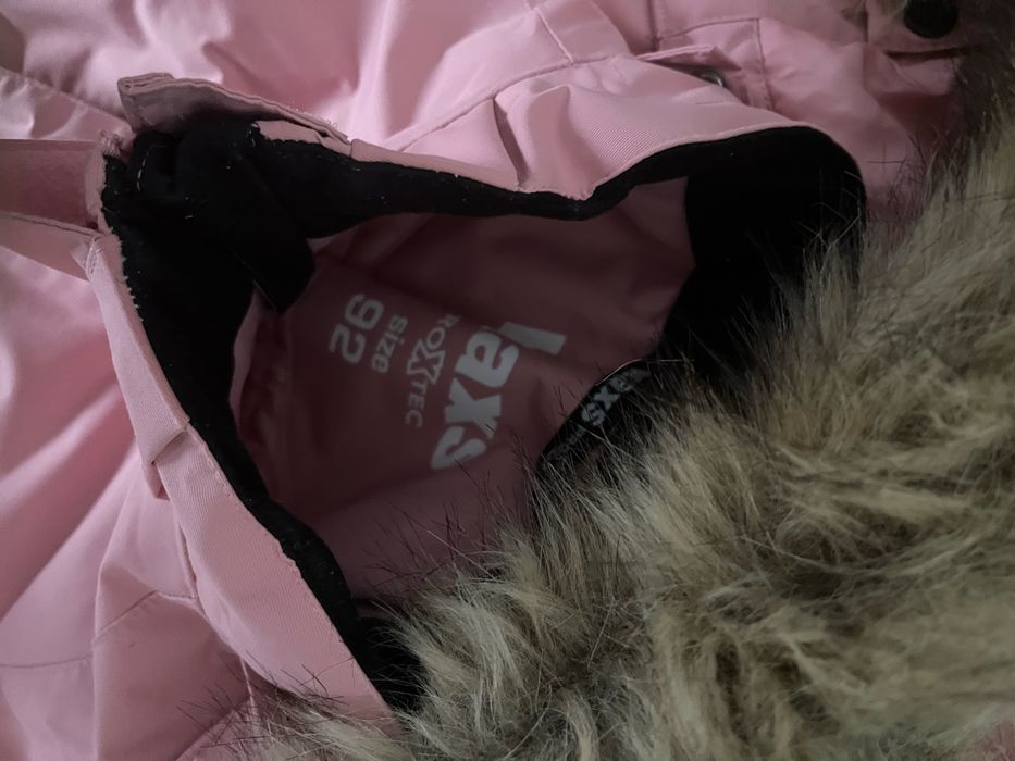 Kombinezon kaxs 92 kappahl różowy czarny dziewczynka na zimę