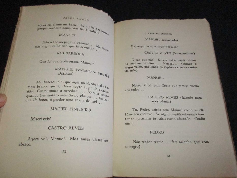 Livro O Amor do Soldado Jorge Amado 1960