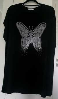 Czarna bluzka damska Motyl L/XL