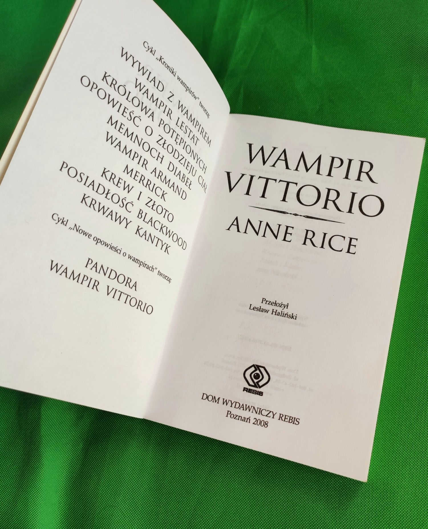 Anne Rice wampir Vittorio