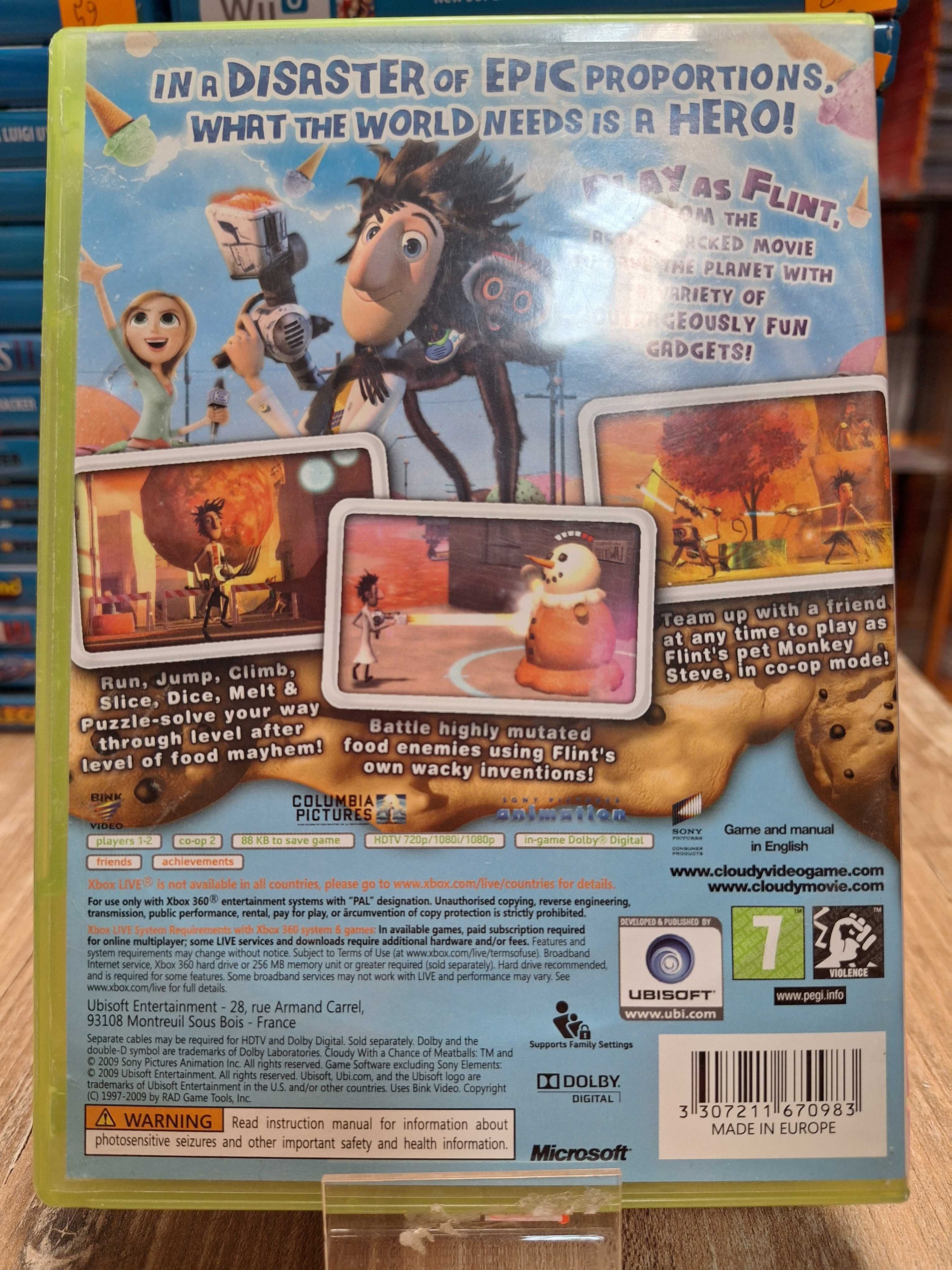 Cloudy with a Chance of Meatballs XBOX 360,  Sklep Wysyłka Wymiana