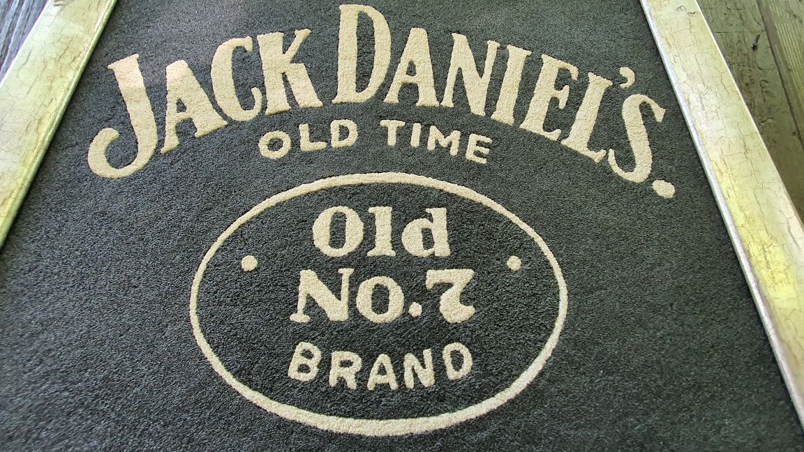 Obraz piaskowiec rękodzieło Jack Daniels do baru, pubu, dekoracji