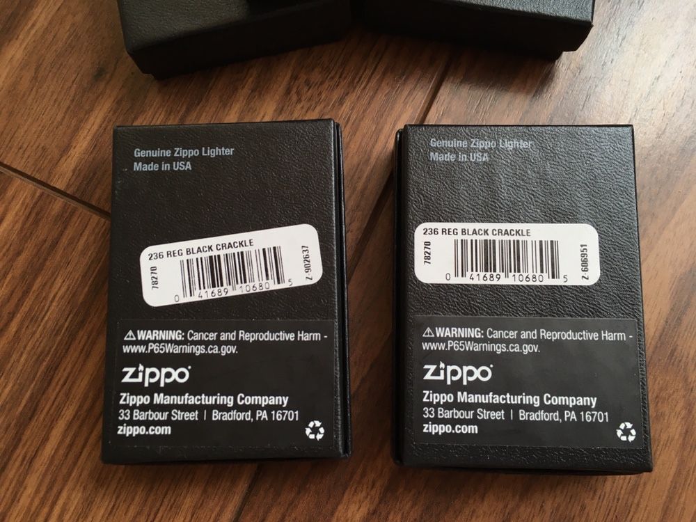 Новые оригинальные зажигалки Zippo 236 Black Crackle