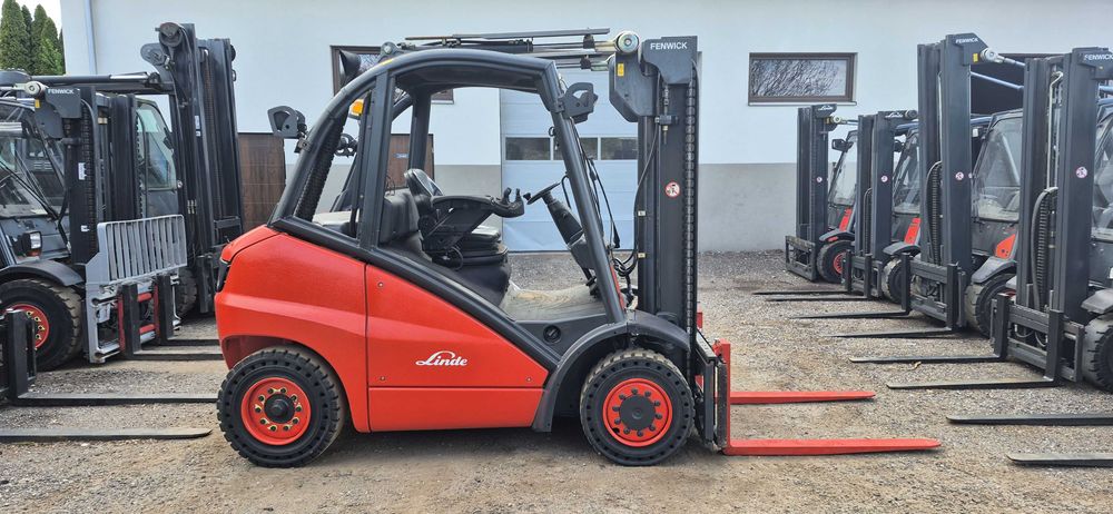 Linde H40D - Diesel - 4 sekcje - Nowe Łańcuchy / Przesuw.  Stan BDB