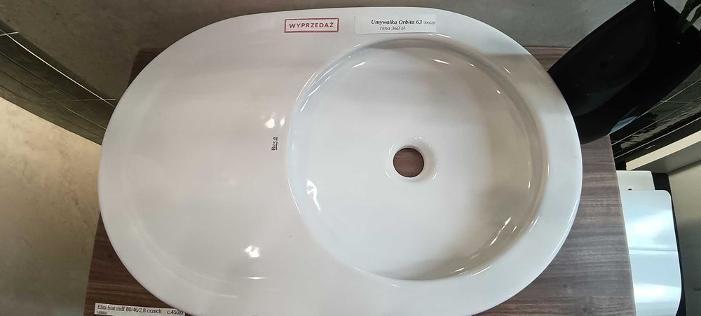 Umywalka nablatowa Orbita Roca