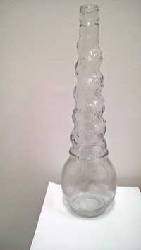 stara szklana butelka butla wazon wys. ok. 35 cm vintage