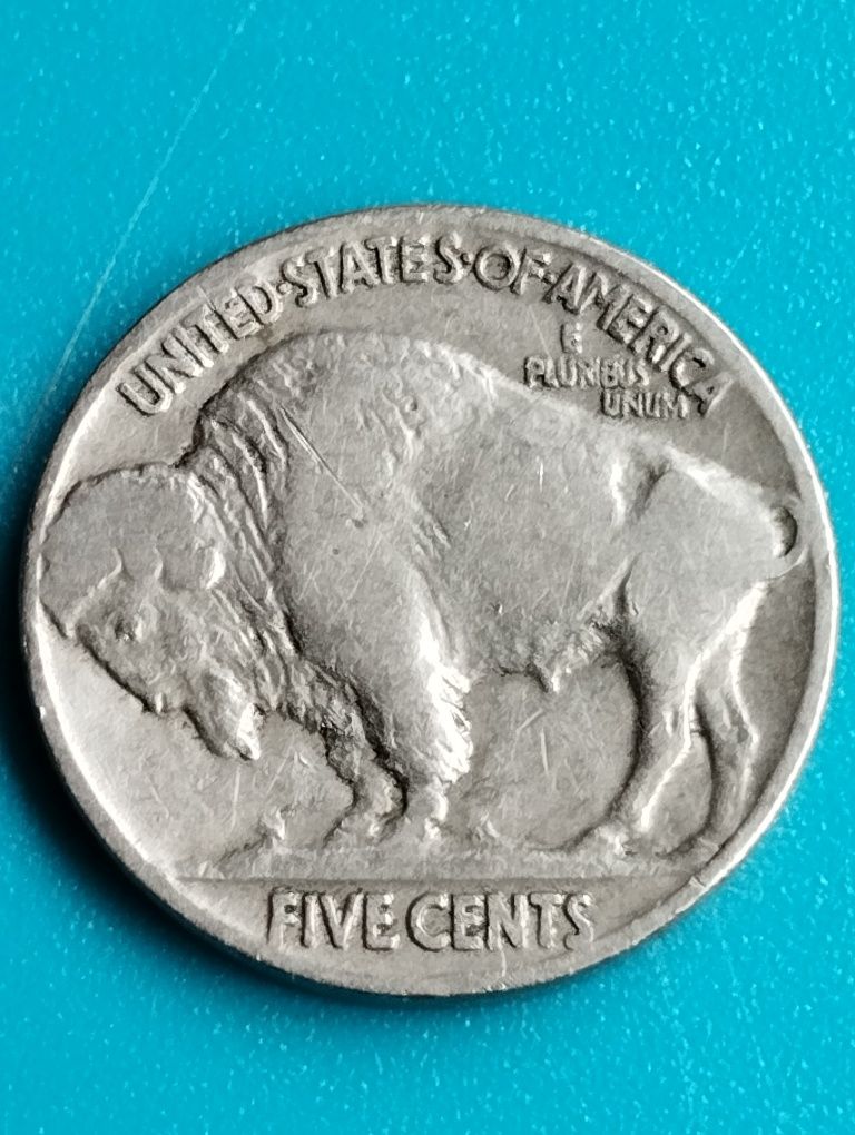 Американская монета индеец с буйволом
