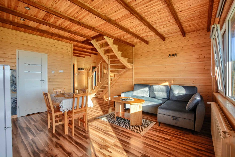 Całoroczny drewniany domek w Bieszczadach, 6 osobowy *NOCLEGI*