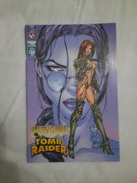 Banda desenhada tomb raider e wotchblade