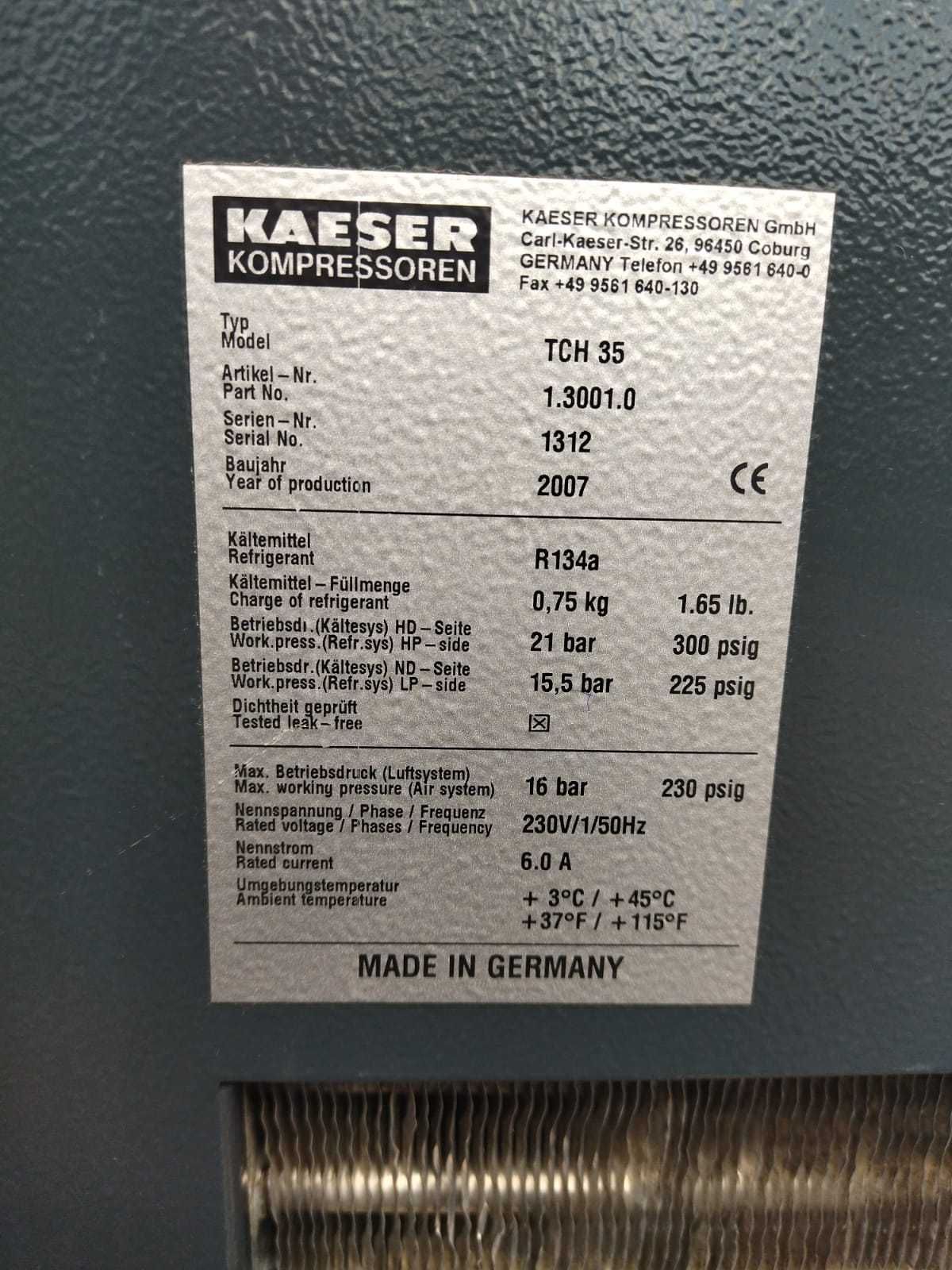 SPRAWNY!!! Osuszacz ziębniczy KAESER TCH35 1.08kW 3.5m3/min S015335