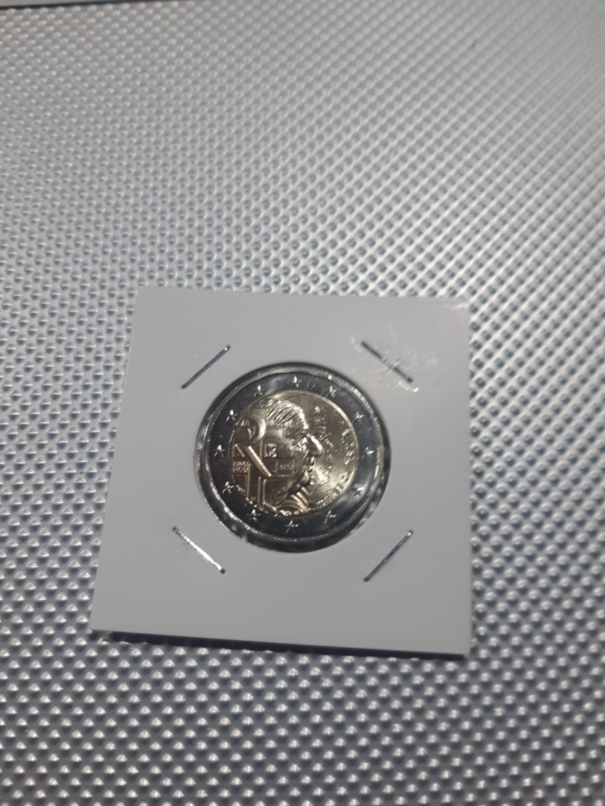 Franca moeda de 2€ charles de gaulle  2020 unc