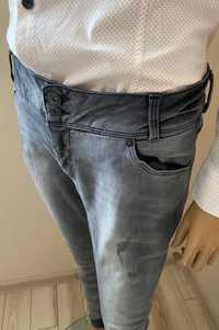 Clockhouse spodnie Slim jeansy przecierane 42/XL jak nowe