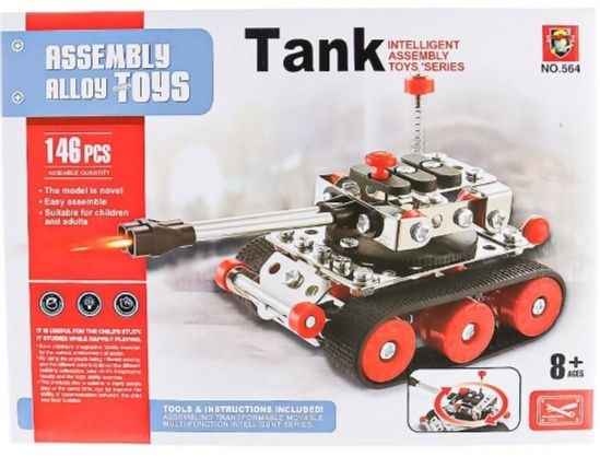 Конструктор металлический танк новый