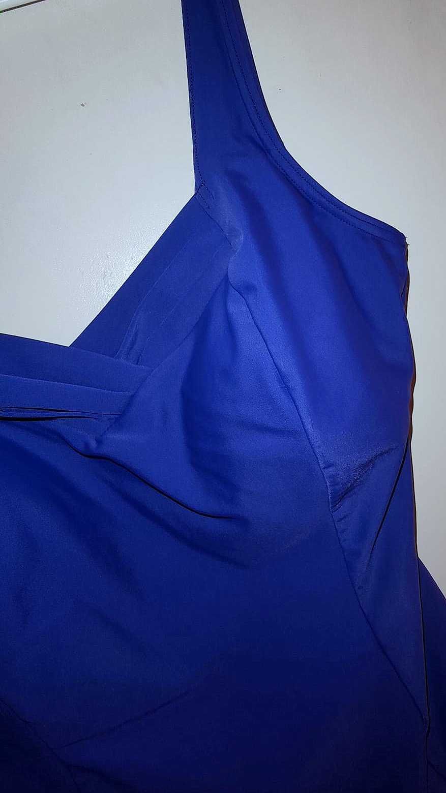 Strój kąpielowy Casual Club damski chabrowy  Stan Bdb+  48 XXXXL