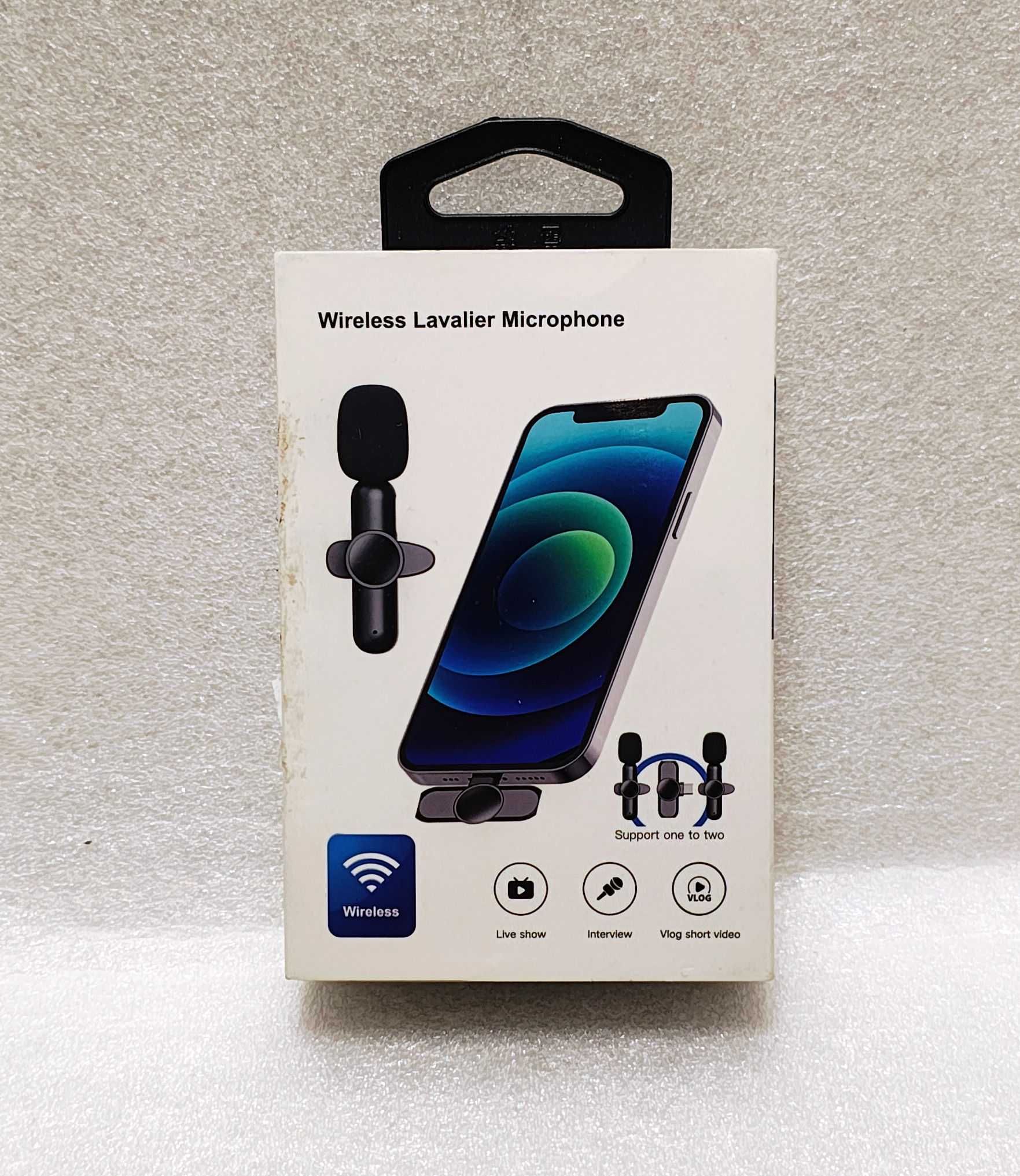 Wireless Lavalier Microphone 2 x Mikrofon Bezprzewodowy do Iphone