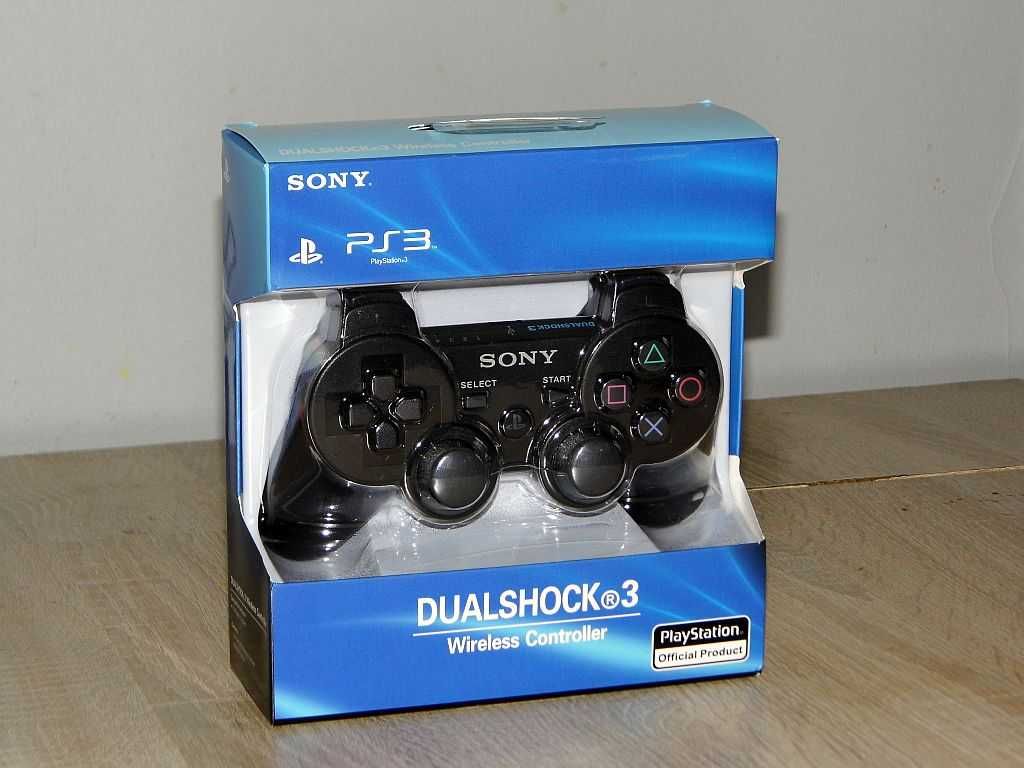 Nowy pad czarny do konsol Sony PlayStation 3 + kabel USB do ładowania