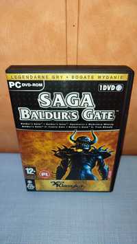 Gra PC Saga Baldur's Gate Baldurs Gate Dvd Plus Mapa i Instrukcja