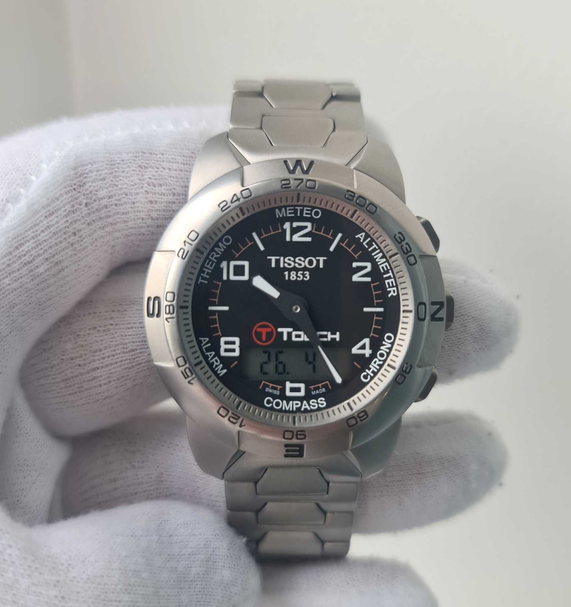 Чоловічий годинник Tissot T-Touch 41mm Titanium Compass Chronograph