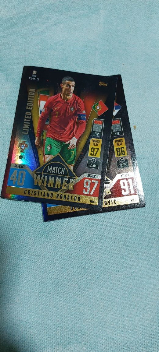 Vendo Cartas Colecção Match Attax 101 Finals (ler a descrição)