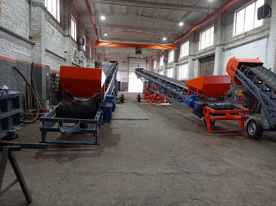 Ленточный конвейер, транспортер, для розгрузки, погрузки, суден, барж