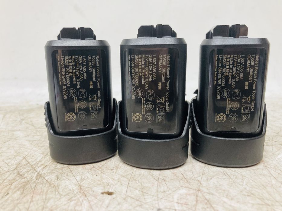 Akumulator 3 SZT BATERIA Li-Ion Bosch GBA 10,8V 12V 3Ah 3,0AH ORYGINAL