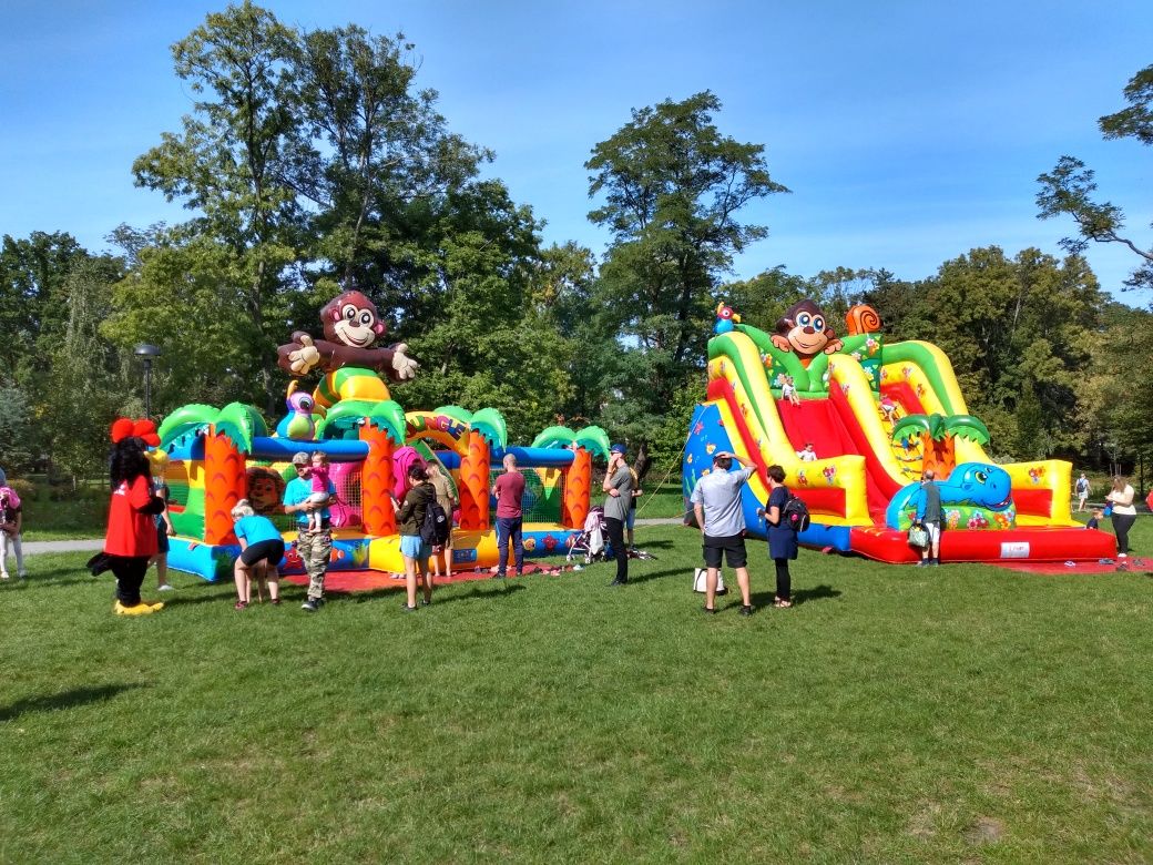 Dmuchańce zjeżdżalnia zamki dmuchane  kule wodne trampoliny