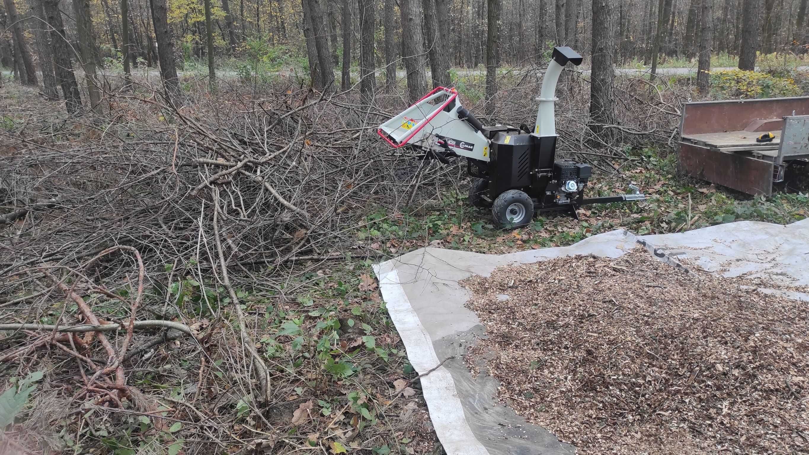 Wynajem rębak do gałęzi spalinowy, koparkę łańcuchową, świder, Aerator