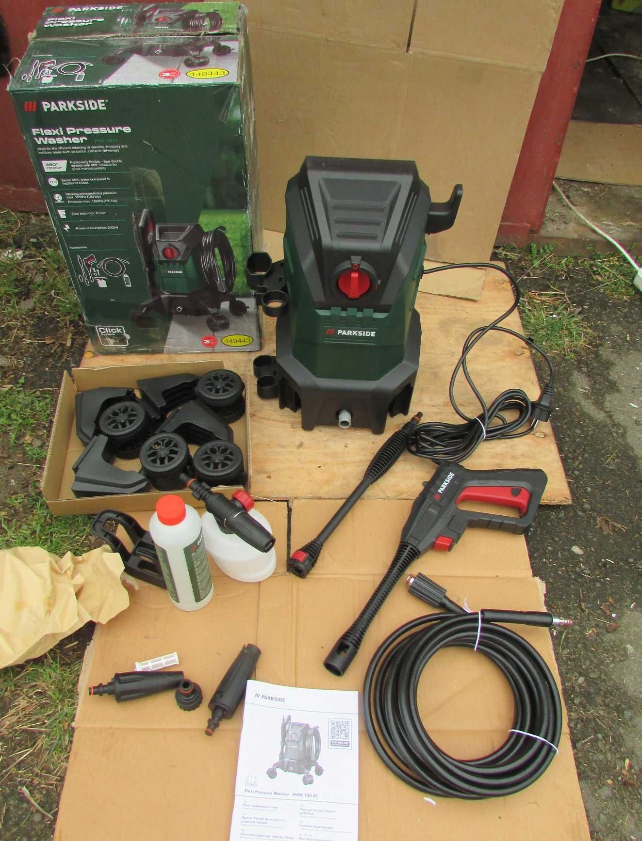 Мінімийка, мийка високого тиску Parkside PHDF 150A1 150бар(з Німеччини