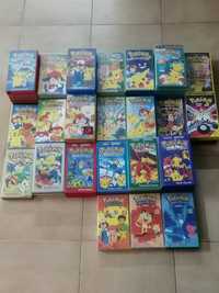 Grande Lote Cassetes VHS pokemon coleção