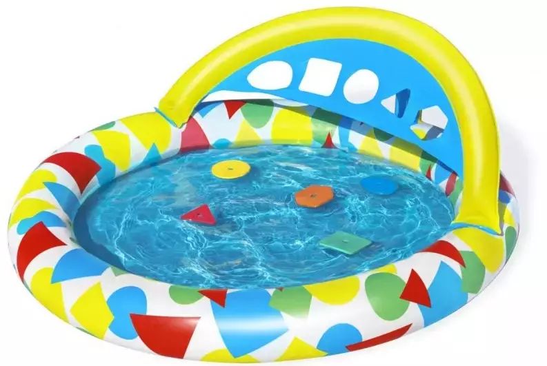 Bestway Splash & Learn. Basenik z sorterem kształtów i bańką wodną