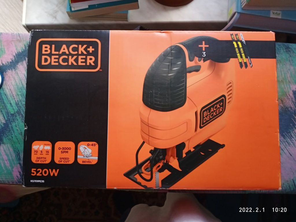 Wyrzynarka Black&Decker 520W KS701E-QS