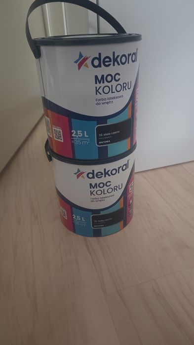 Dekoral MOC KOLORU Farba lateksowa do wnętrz mała czarna 2,5l