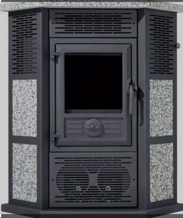 Salamandra Lenha de canto ventilada