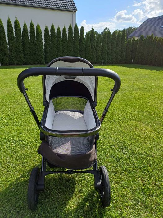 Wózek Muuvo 3.0 BLACK CHROME gondola XL+spacerówka+ akcesoria