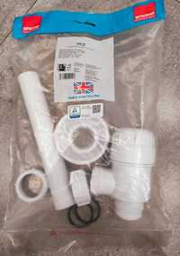 Syfon umywalkowy bidetowy niski McAlpine biały HC2 1.1/4 32mm