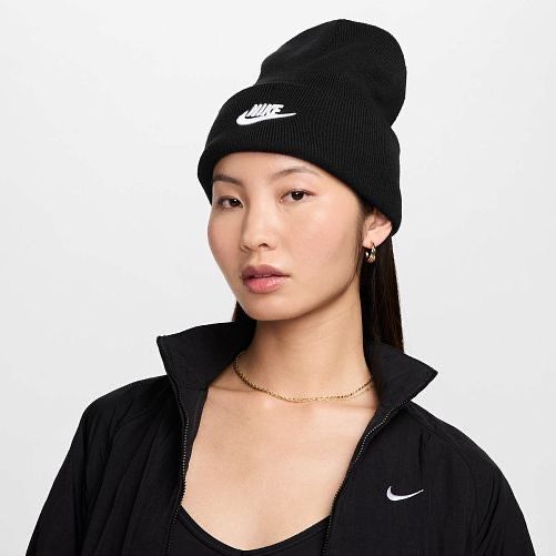 Оригінал Nike Utility Peak Swoosh Beanie Шапка Нова Зимова (HF0186)