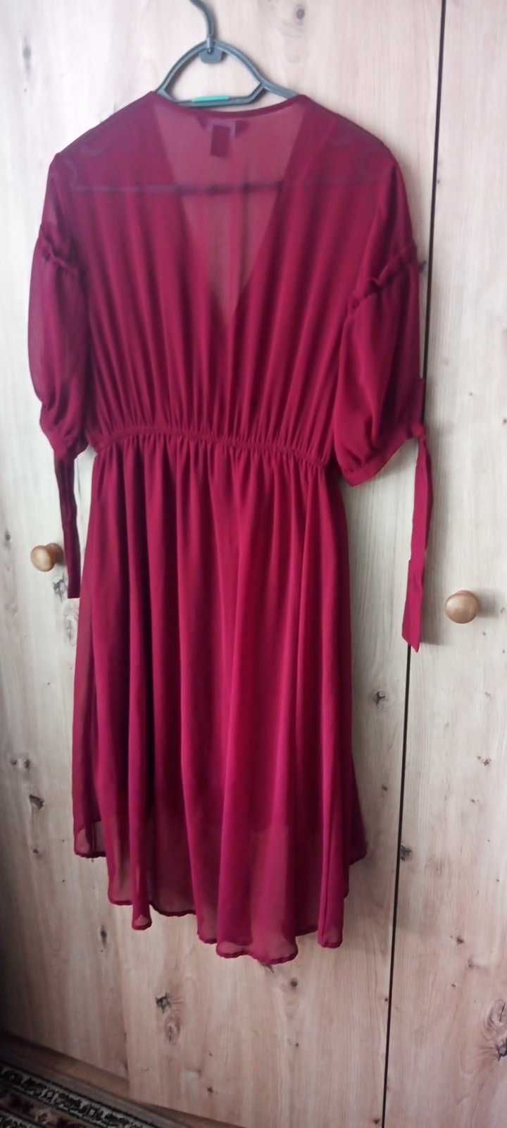 Bordowa sukienka New Look 40