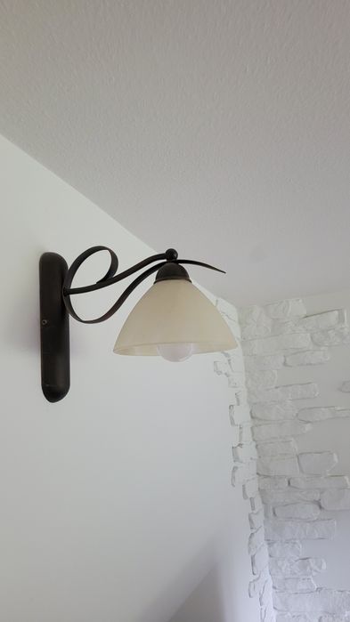 Kinkiet lampa brązowy