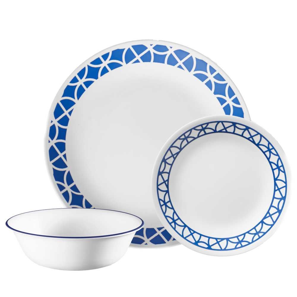 Corelle Vitrelle Conjunto louça 12 peças resistente a quebras * NOVO *