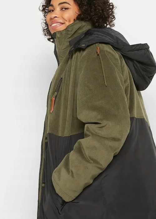 B.P.C długa parka w prostym fasonie z różnych materiałów 44.
