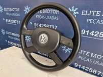 Volante usado pele com airbag VW PASSAT B6 GOLF 5 CADDY TOURAN JETTA