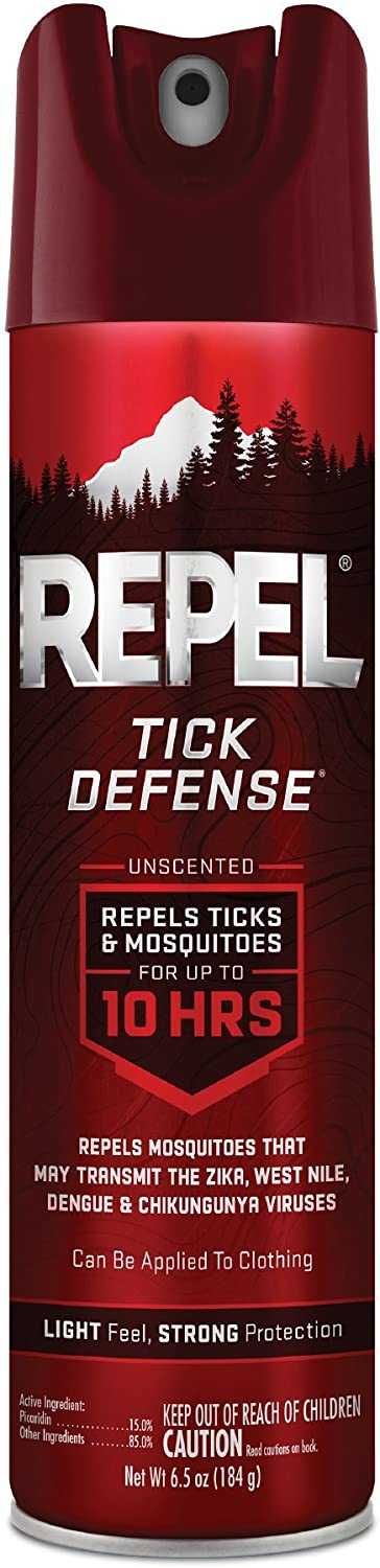 Спрей Repel Tick Defense з пікаридином 15% від комарів мошок кліщів