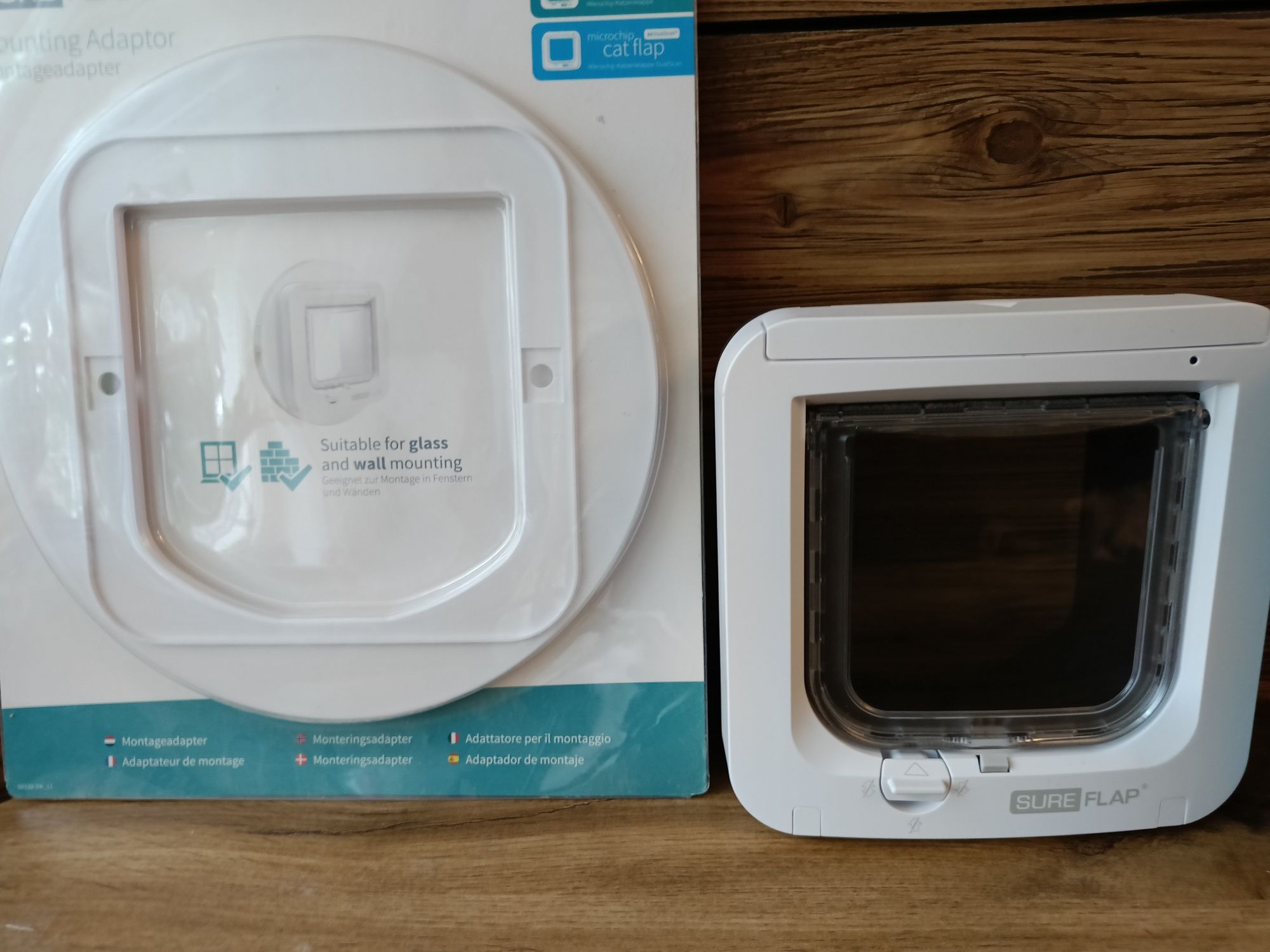 Sureflap drzwiczki dla kota+element montażowy