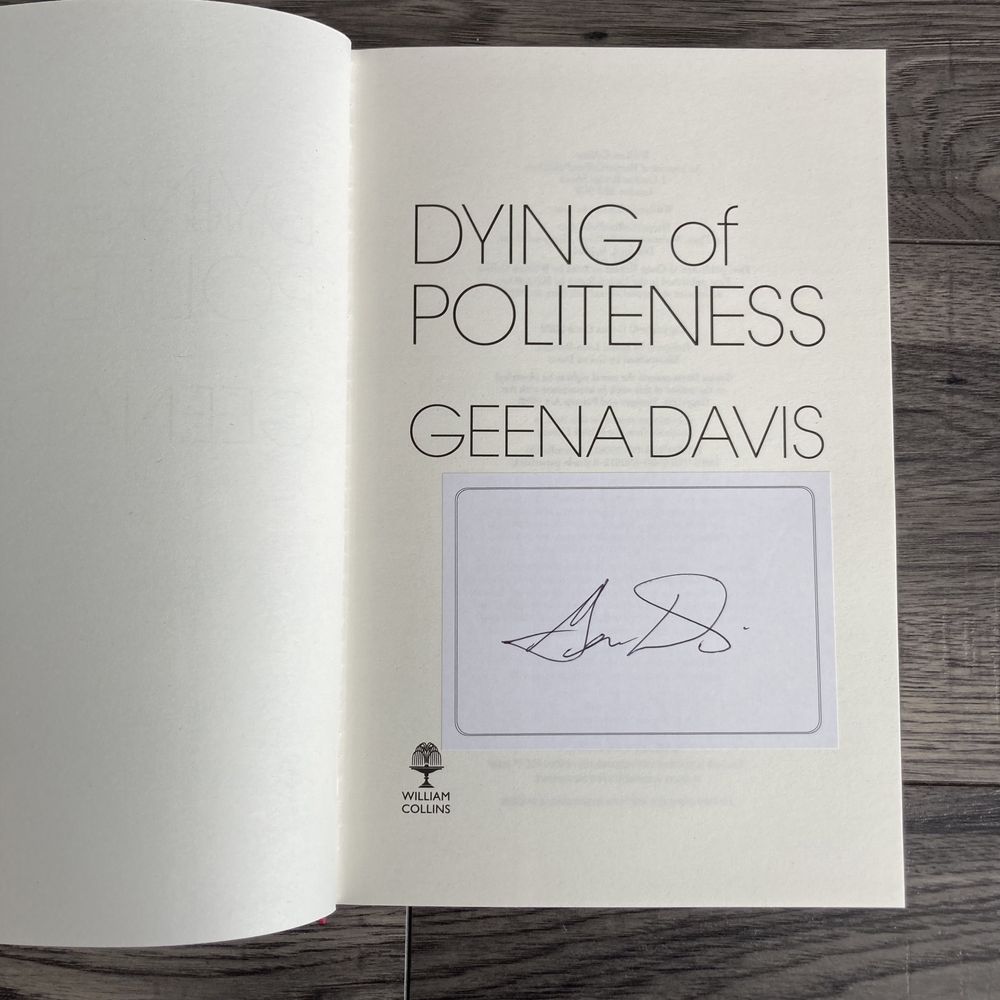Geena Davis - autograf - podpis - Beetlejuice - the fly