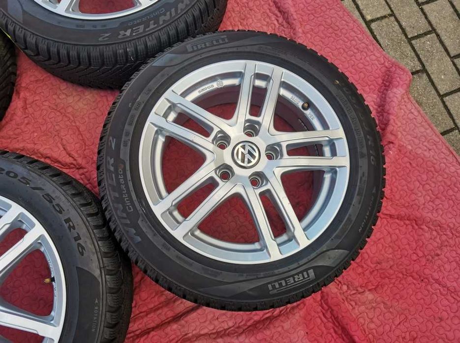 KOŁA zima 16' VW PASSAT GOLF TOURAN SHARAN - 5x112 - 205/55/16 - 24r