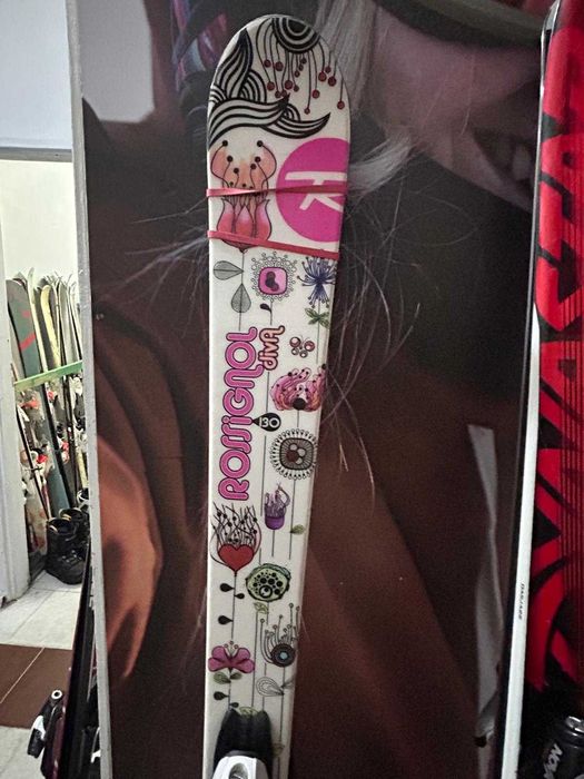Piękne narty dla dziewczynki Rossignol- 130 cm- 489zł/ Sklep-Serwis