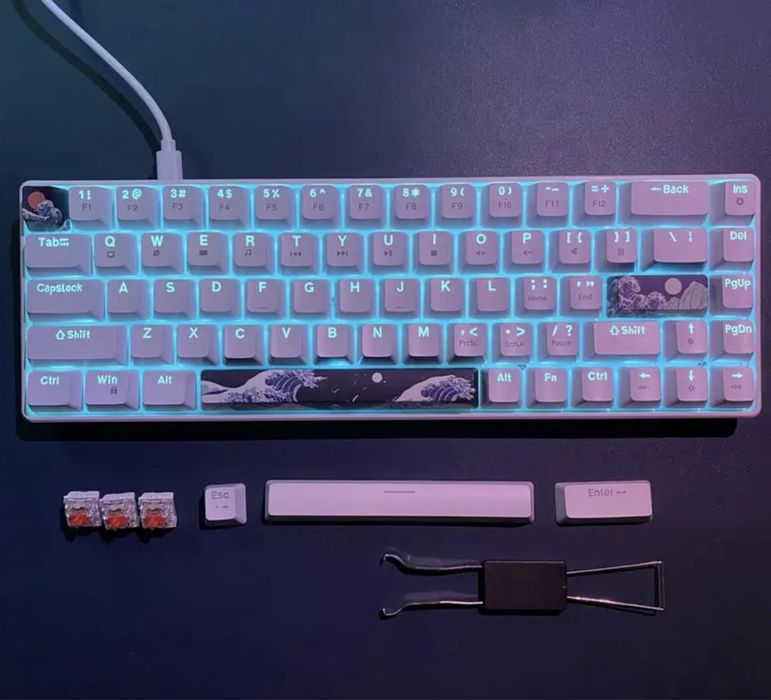 Механічна ігрова клавіатура hxsj 60%